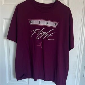 Nike Flight Burgundy Tee